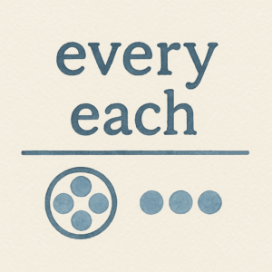 every each 차이, 예문 10개로 5분 만에 정리 끝