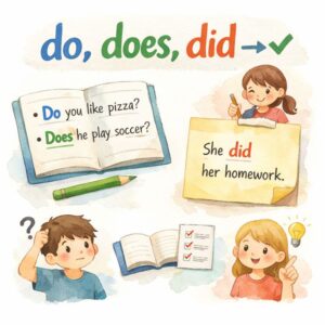 do, does, did 차이 이거 하나면 끝! 헷갈리던 영문법 정리