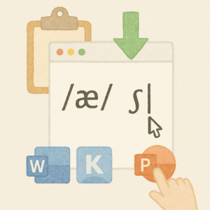 영어 발음 기호 복사해서 워드, 한글, PPT에 바로 붙여넣기! 무료 사이트 공유