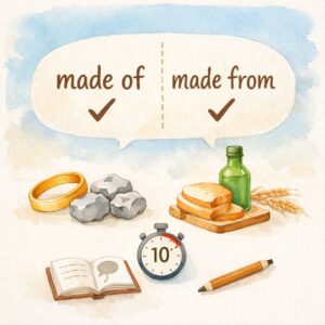 made of, made from 차이 10초만에 구분하는 법 (예문 포함)