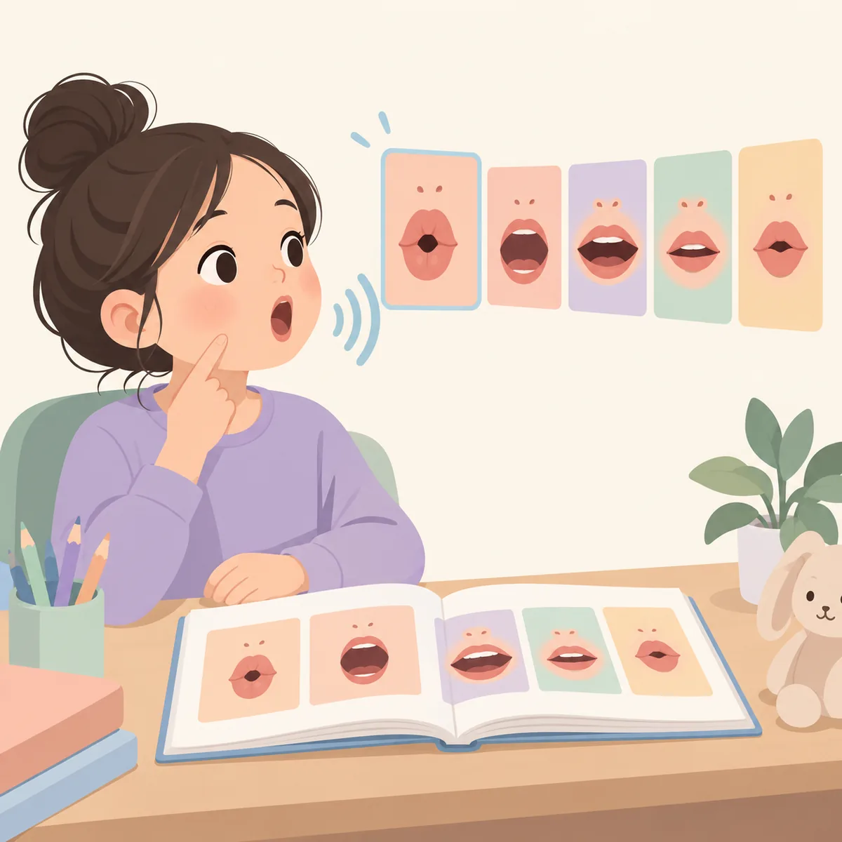 영어파닉스발음기호따라하기 모음 기호부터 하나씩 소리로 바꿔 읽기
