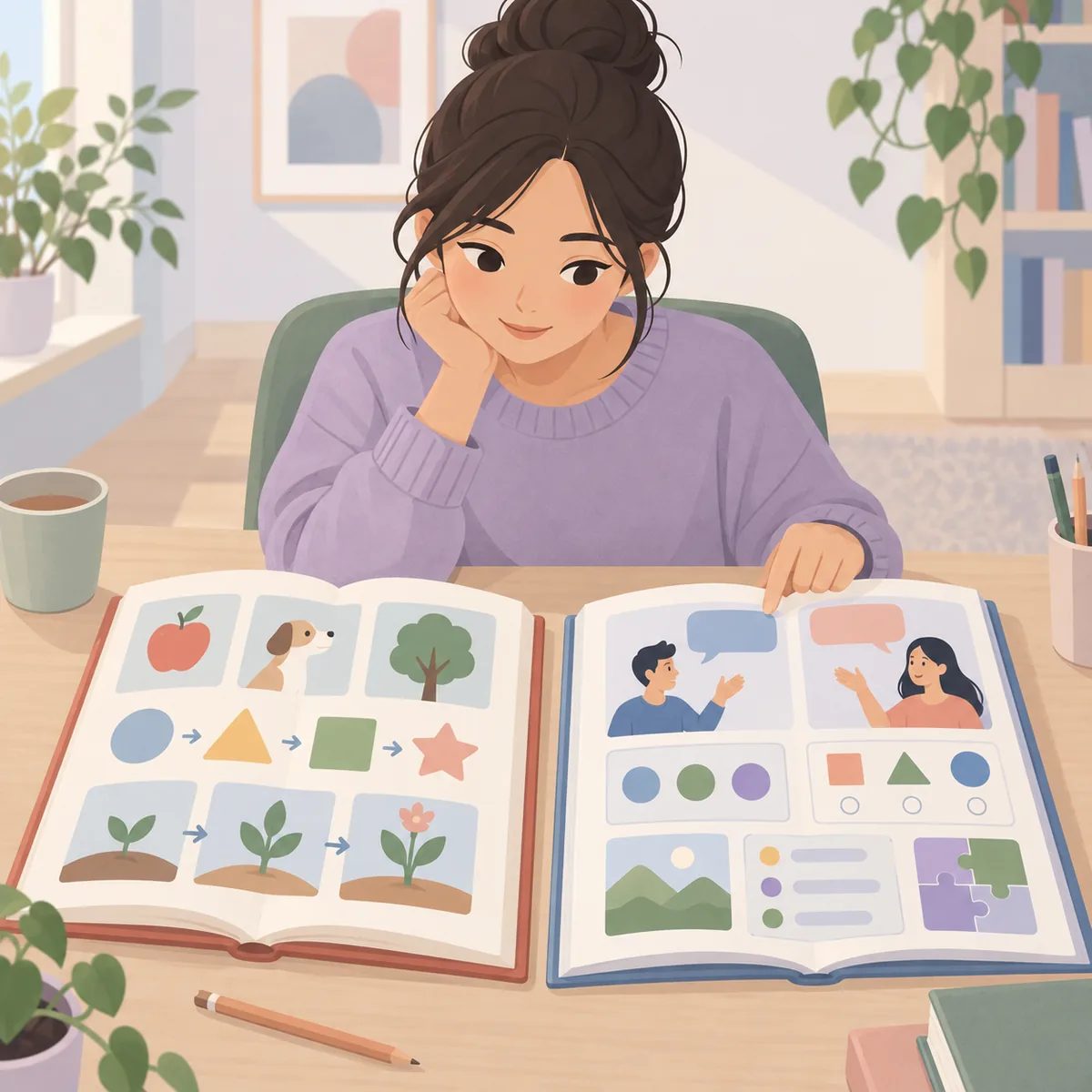 왕초보영어공부혼자하기 같은 항목을 두 교재로 비교하면 차이가 보인다