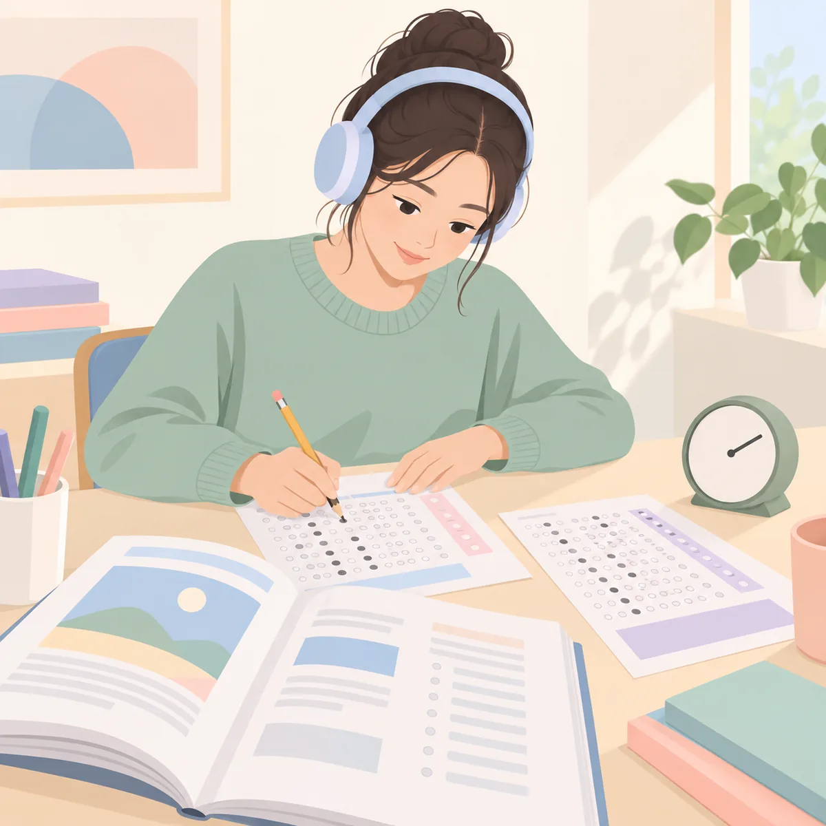 CAMBRIDGEIELTS 케임브리지 아이엘츠 모의고사, 실전처럼 풀고 채점하기